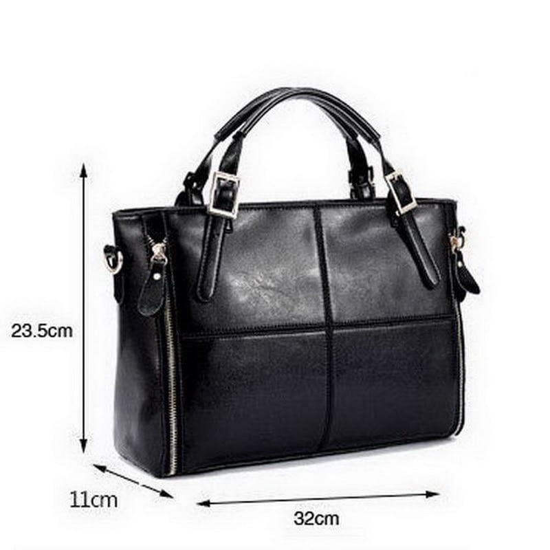 Women's Luxury Leather Top-Handle Bag
