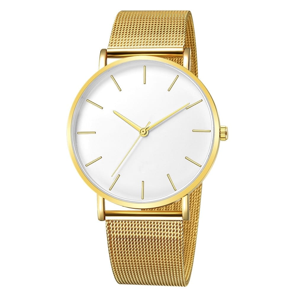Rose Gold Minimalist Wristwatch
